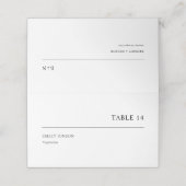 シンプル結婚の プレイスカード (外部開封)