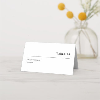 シンプル結婚の プレイスカード