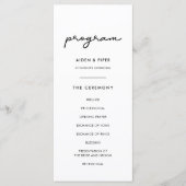 シンプル結婚の プログラム (正面)