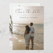 シンプル結婚の 招待状 (正面/裏面)