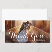 シンプル結婚のBig Thank You Photo Card サンキューカード (正面/裏面)