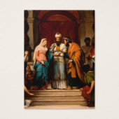 シンプル結婚エレガントカトリックの聖札 (正面)