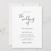 シンプル結婚エレガント招待状 招待状 (正面)