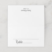 シンプル結婚エレガント表の座席番号 プレイスカード (外部開封)