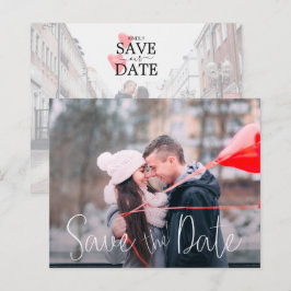 シンプル結婚カジュアルScriptの写真Save the Date