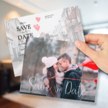 シンプル結婚カジュアルScriptの写真Save the Date