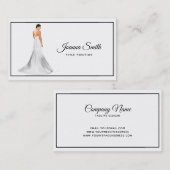 シンプル結婚カード 名刺 (正面/裏面)