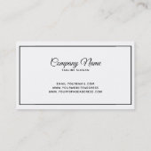 シンプル結婚カード 名刺 (裏面)