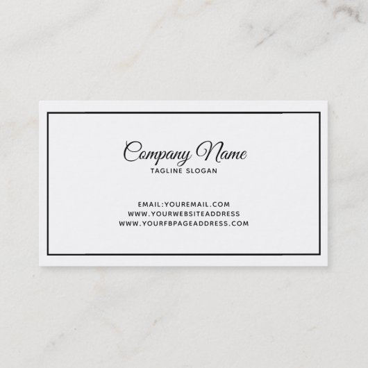 シンプル結婚カード 名刺 (裏面)