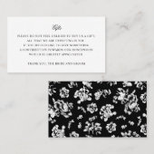 シンプル結婚ギフト挿入カード 名刺 (正面/裏面)