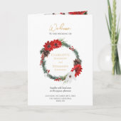 シンプル結婚クラシッククリスマスの折り畳みプログラム プログラム (正面)