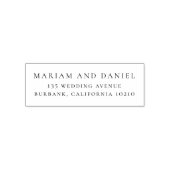 シンプル結婚クラシック差出人住所 セルフインキングスタンプ (デザイン)