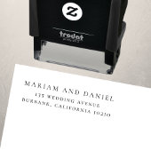 シンプル結婚クラシック差出人住所 セルフインキングスタンプ