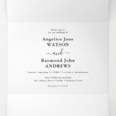 シンプル結婚クラシック招待状 三つ折り招待状 (内部中)