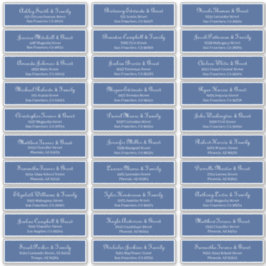 シンプル結婚クラシックScriptのゲスト名のアドレス シール