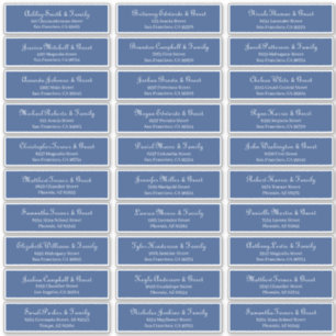 シンプル結婚クラシックScriptのゲスト名のアドレス シール