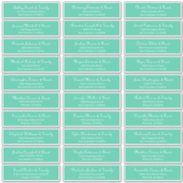 シンプル結婚クラシックScriptのゲスト名のアドレス シール