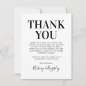 シンプル結婚サンキューカード サンキューカード (正面)