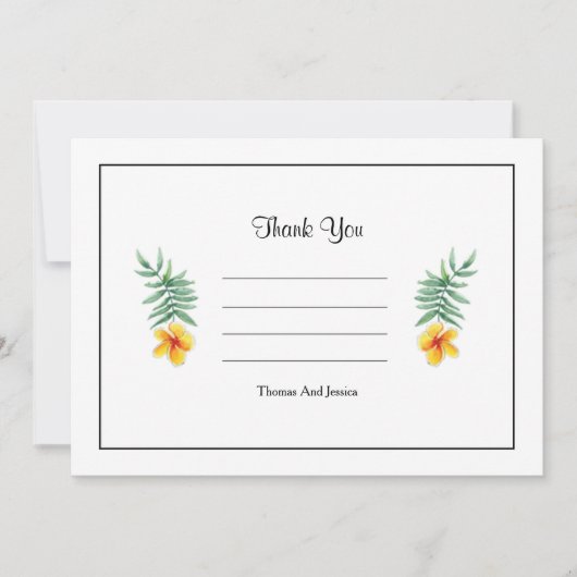 シンプル結婚サンキューカード サンキューカード (正面)