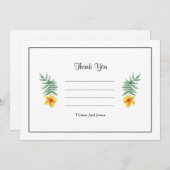 シンプル結婚サンキューカード サンキューカード (正面/裏面)