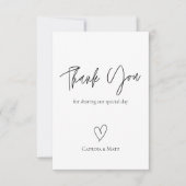 シンプル結婚サンキューカード サンキューカード (正面)