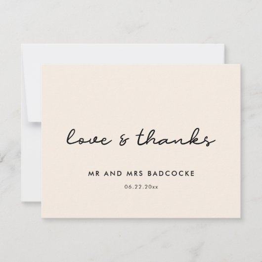 シンプル結婚サンキューカード サンキューカード (正面)