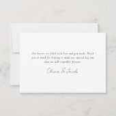 シンプル結婚サンキューカード サンキューカード (裏面)