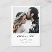 シンプル結婚シッモダンクの写真 エンクロージャーカード (正面)