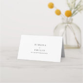 シンプル結婚スペインの座席表 プレイスカード (裏面)