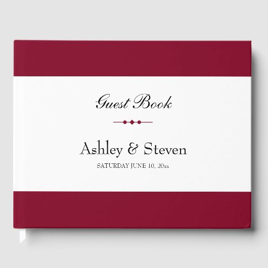 シンプル結婚ズゲストブック ゲストブック (正面)