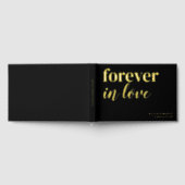 シンプル結婚ズ黒金箔 ゲストブック (全面)