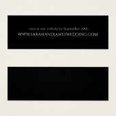 シンプル結婚パーソナライズされたのWebサイトミニカード (正面&裏面)
