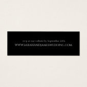 シンプル結婚パーソナライズされたのWebサイトミニカード (正面)