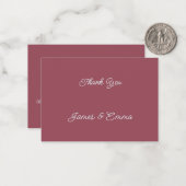 シンプル結婚マロカスタマイズンさん ノートカード (正面/裏面インサイチュ)