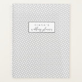 シンプル結婚ミニマルのブラックID523 プランナー手帳 (正面)