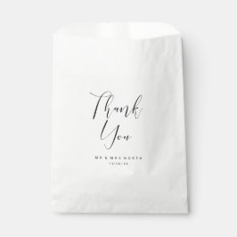 シンプル結婚ミニマルの感謝ブラックID523 フェイバーバッグ