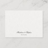 シンプル結婚ミニマルのWebサイトのオンラインRSVP QRコード エンクロージャーカード (裏面)