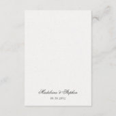 シンプル結婚ミニマルのWebサイトのオンラインRSVP QRコード エンクロージャーカード (裏面)