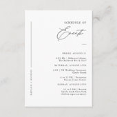 シンプル結婚ミニマルイベント エンクロージャーカード (正面)