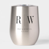 シンプル結婚ミニマルモノグラム日カスタム付 (正面)