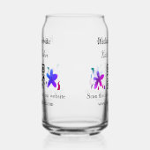 シンプル結婚ミニマルWebサイトQ Rコード追加名y ガラス缶 (右)