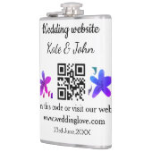 シンプル結婚ミニマルWebサイトQ Rコード追加名y フラスク (左)