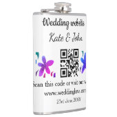 シンプル結婚ミニマルWebサイトQ Rコード追加名y フラスク (右)