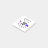 シンプル結婚ミニマルWebサイトQ Rコード追加名y ポストイット (アングル)