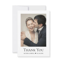 シンプル結婚モダンの写真ハート（小）