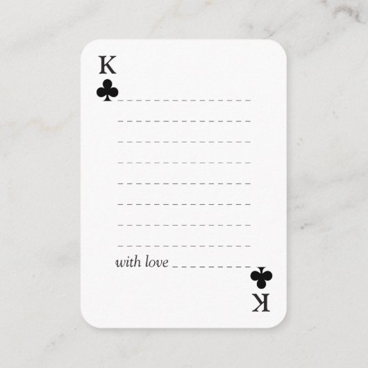 シンプル結婚モダンのGuest Book/Signing Cards エンクロージャーカード (裏面)