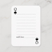 シンプル結婚モダンのGuest Book/Signing Cards エンクロージャーカード (裏面)