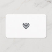 シンプル結婚モダンハートフラット座席表 プレイスカード (裏面)