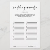 シンプル結婚モダンブライダルシャワーゲーム (正面)