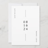 シンプル結婚モダン写真の保存日時 セーブザデート (正面)